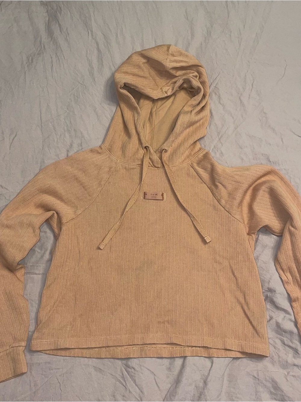 Nike women’s Hoodie Sweatshirt cropped Tan
